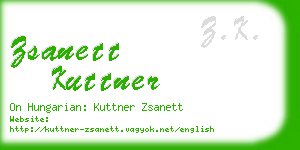 zsanett kuttner business card